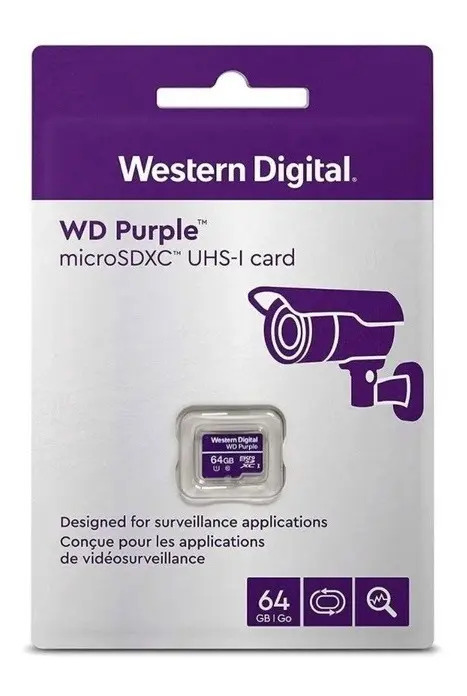 Cartão de Memória microSD 32 GB WD Purple Intelbras 3