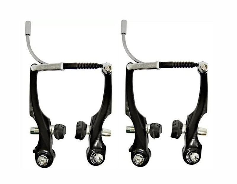 Freio Bicicleta V-Brake Aluminio Preto Fosco Diant + Tras 4