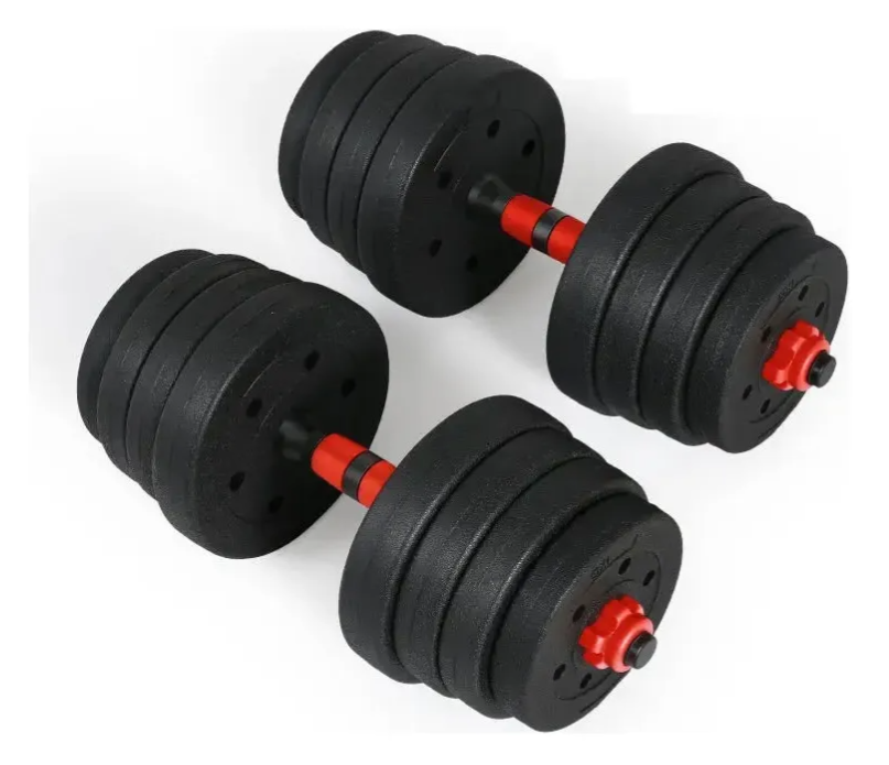Kit Anilhas e Barras Ajustáveis 30 kg Home Gym Fitness 4