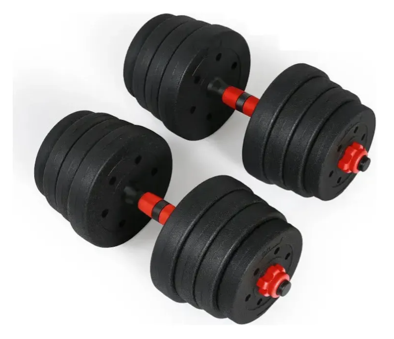 Kit Anilhas e Barras Ajustáveis 30 kg Home Gym Fitness 4