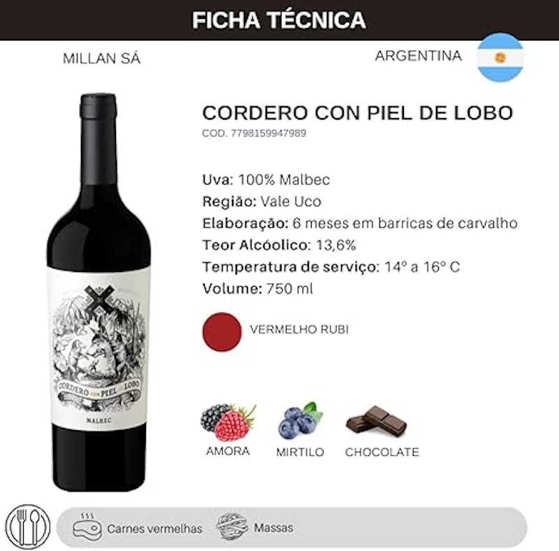 Cordero con Piel de Lobo Malbec 2