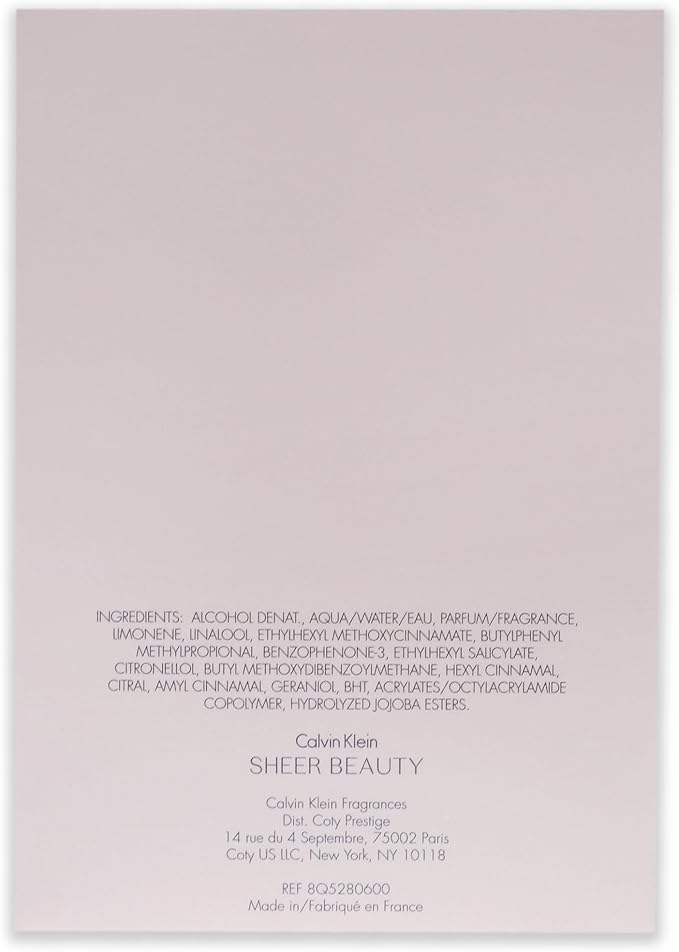 Perfume Sheer Beauty Eau de Toilette Spray Calvin Klein 3