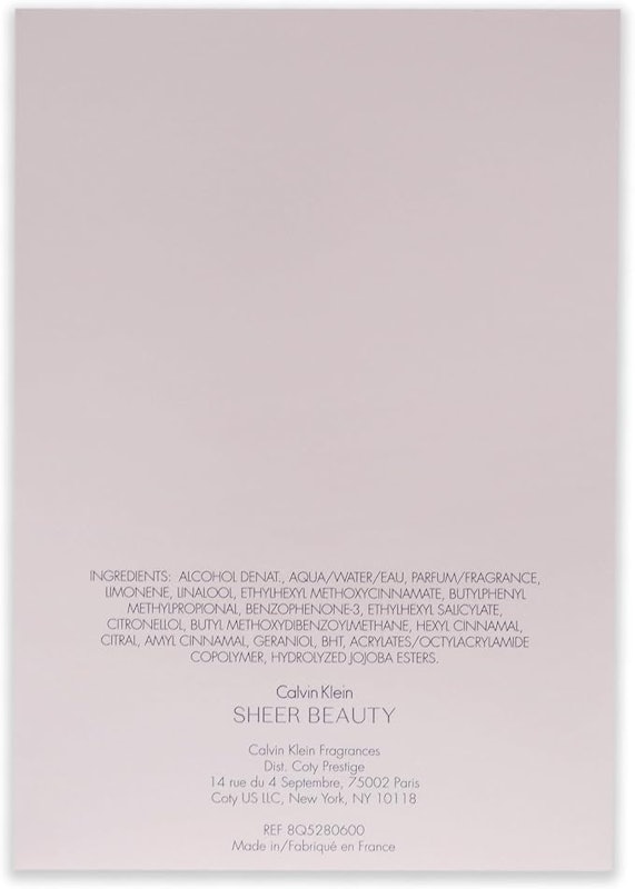 Perfume Sheer Beauty Eau de Toilette Spray Calvin Klein 3