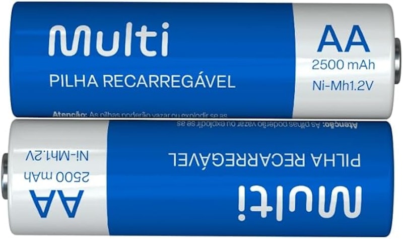 Pilhas Recarregáveis AA 2500Mah 4