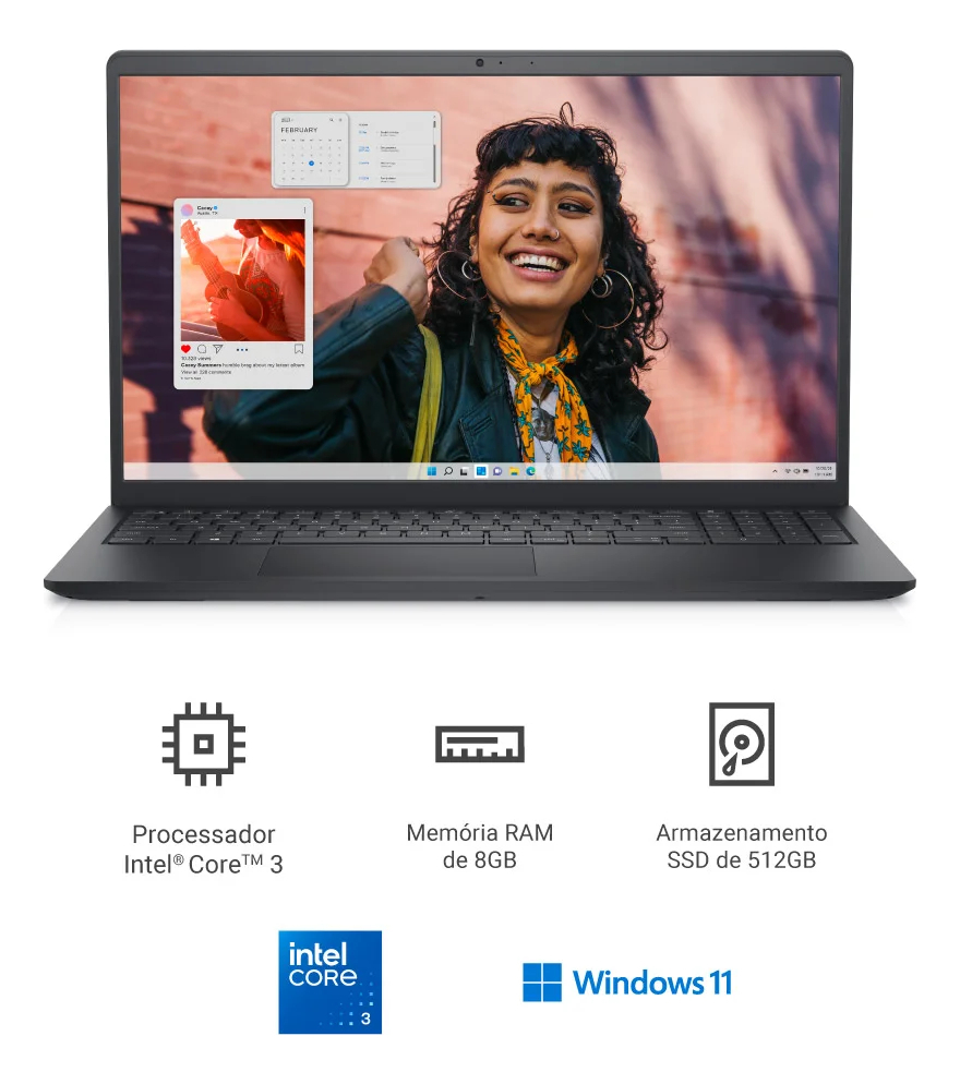 Notebook Dell Inspiron i15 3