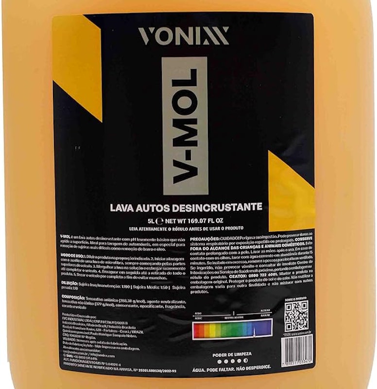 Lava Autos Desincrustante V-Mol 5L 2