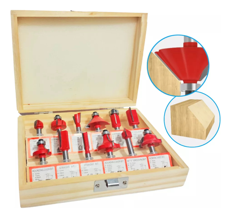 Tupia Laminadora Manual 900 W + Jogo de Fresas 15 Pçs (110 V) 3