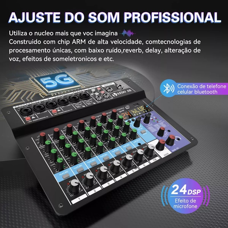 Mesa de Som Teyun 4