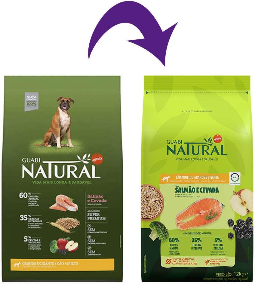 Ração Guabi Natural Cão Adulto Grande e Gigante Salmão e Cevada 4
