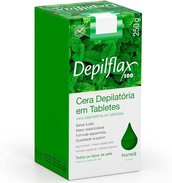 Cera Quente Epilatória Hortelã 250 g 1