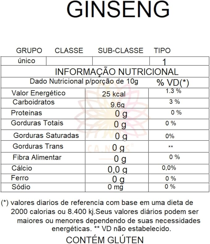 Ginseng em Pó Premium Ca.Nuts 2