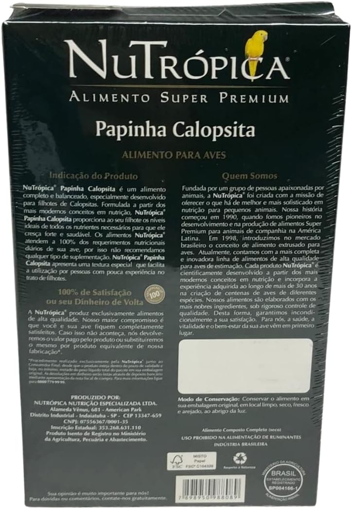 Nutrópica Papinha Calopsita 3