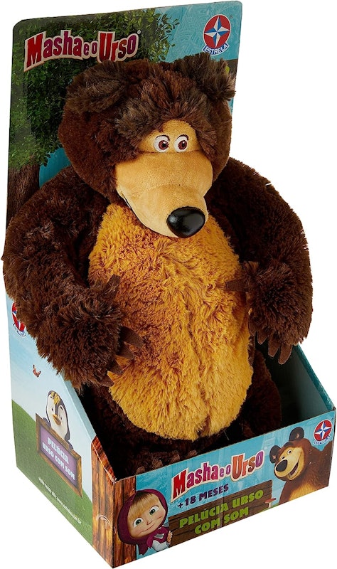 Pelúcia Urso com Som Masha e o Urso 3