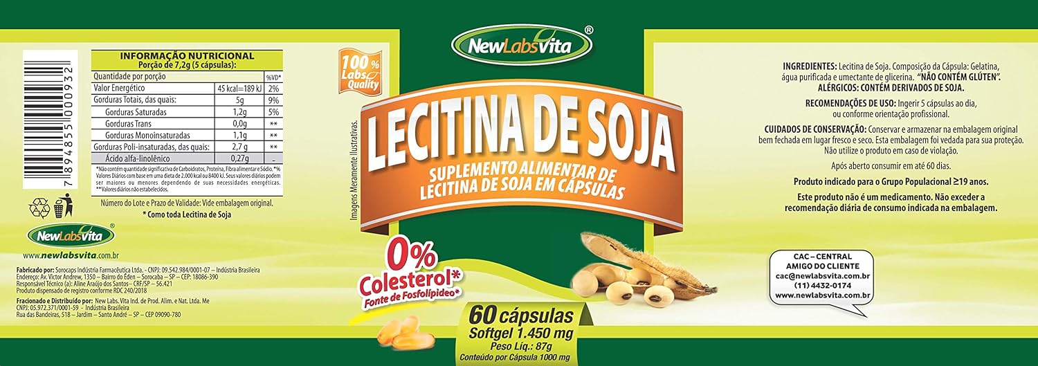 Lecitina de Soja 1000 mg  2