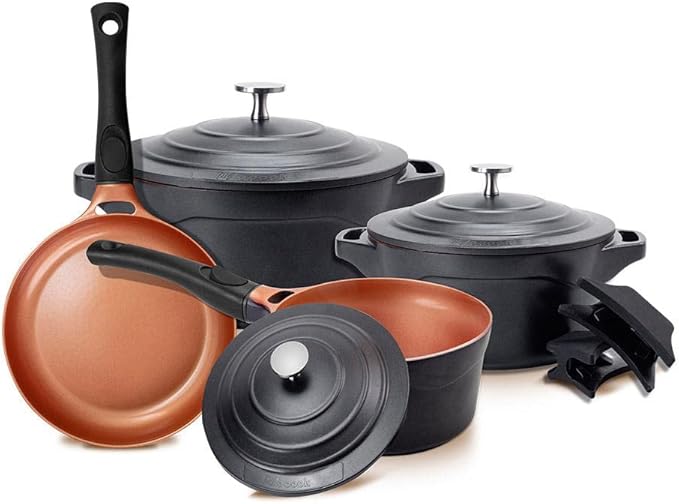 Jogo de 4 Panelas Premier Black Le Cook 1