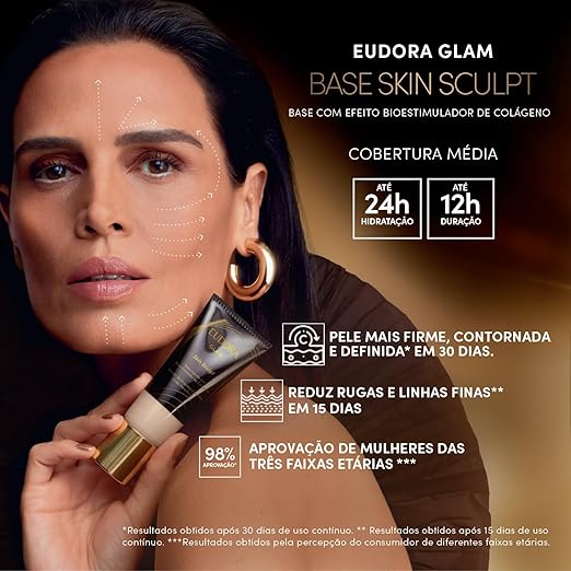 Base Líquida Semi Matte Glam Skin Sculpt  2