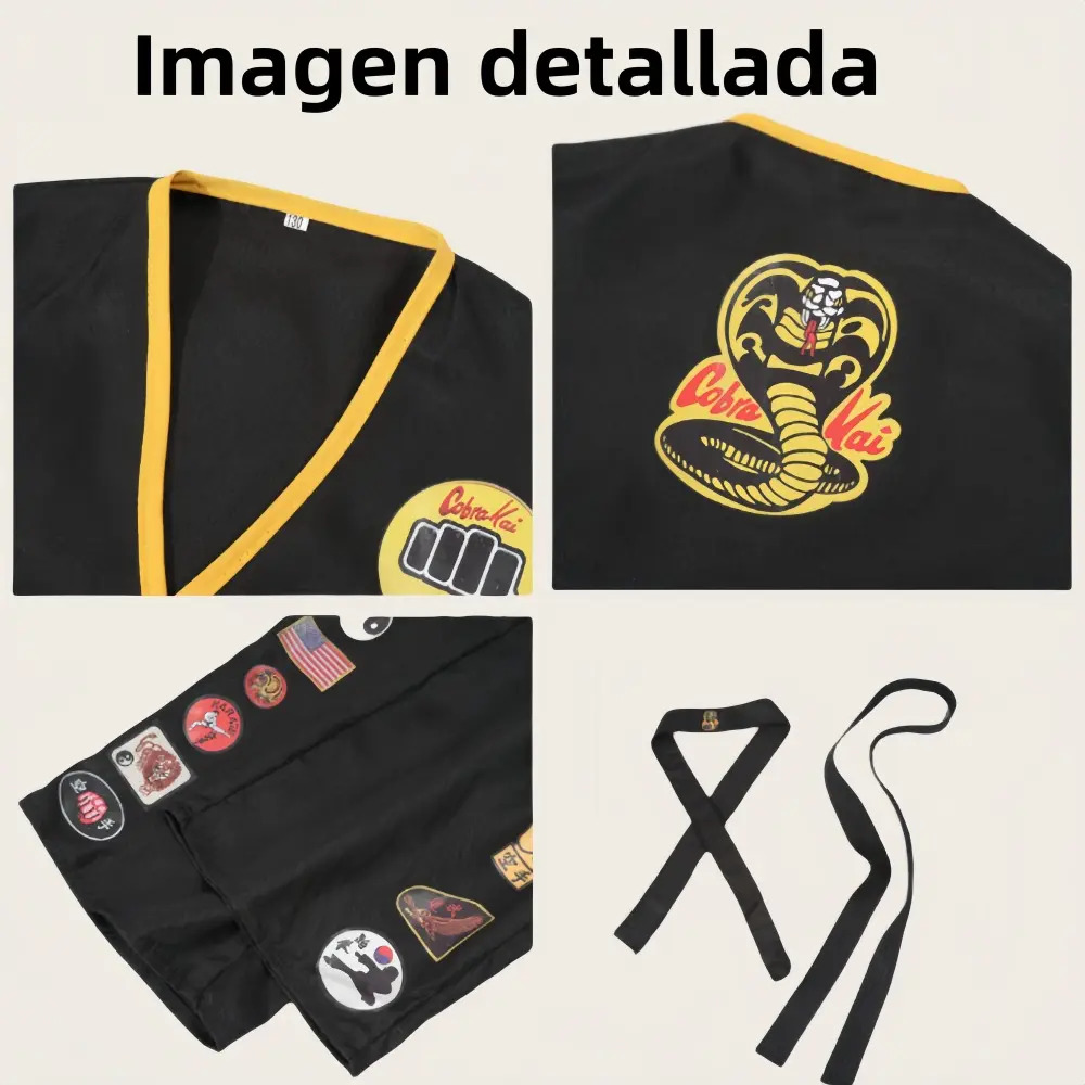 Rubies Conjunto de Fantasia Infantil para Meninos Cobra Kai Karatê 3