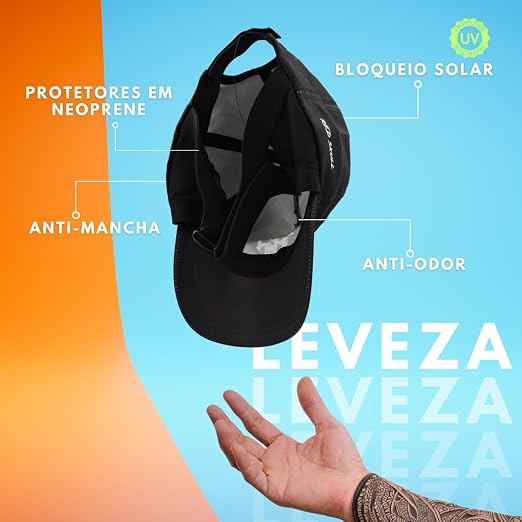 Boné Surf Cap Regulagem Proteção UV 4