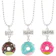 NUOBESTY Colares de Melhor Amiga Donuts 1