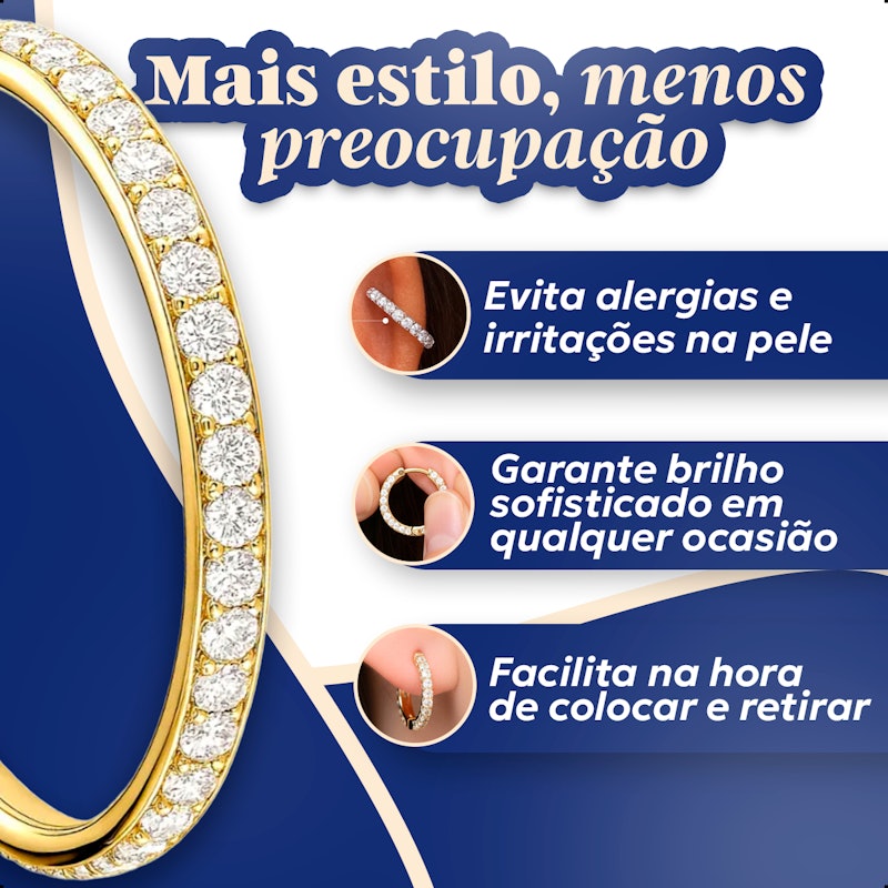 Piercing Nariz Aço Cirúrgico Prateado 2