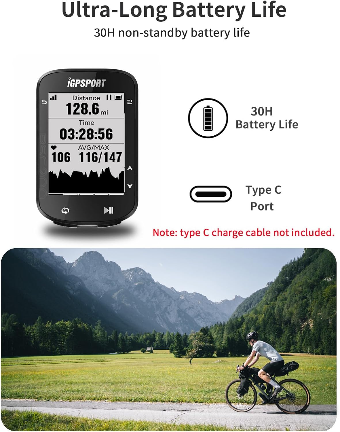 Ciclocomputador com GPS Inteligente iGPSPORT 4