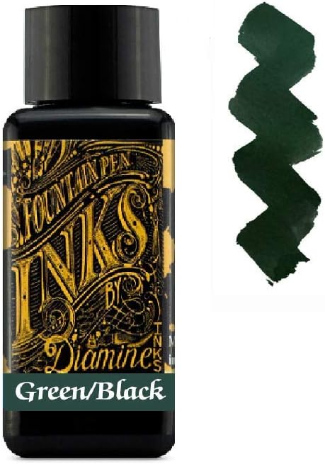 Kit com 3 Frascos Writers Blood & Midnight Blue & Green Black 4