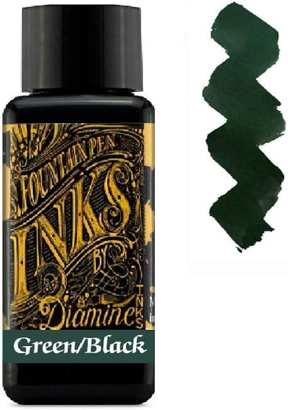 Kit com 3 Frascos Writers Blood & Midnight Blue & Green Black 4