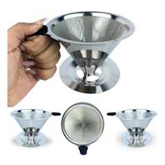 Coador Filtro de Café 103 Inox Reutilizável Grande