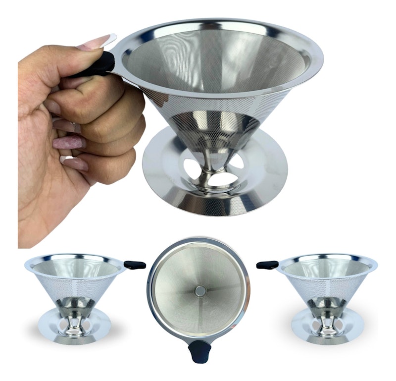 Coador Filtro de Café 103 Inox Reutilizável Grande 1