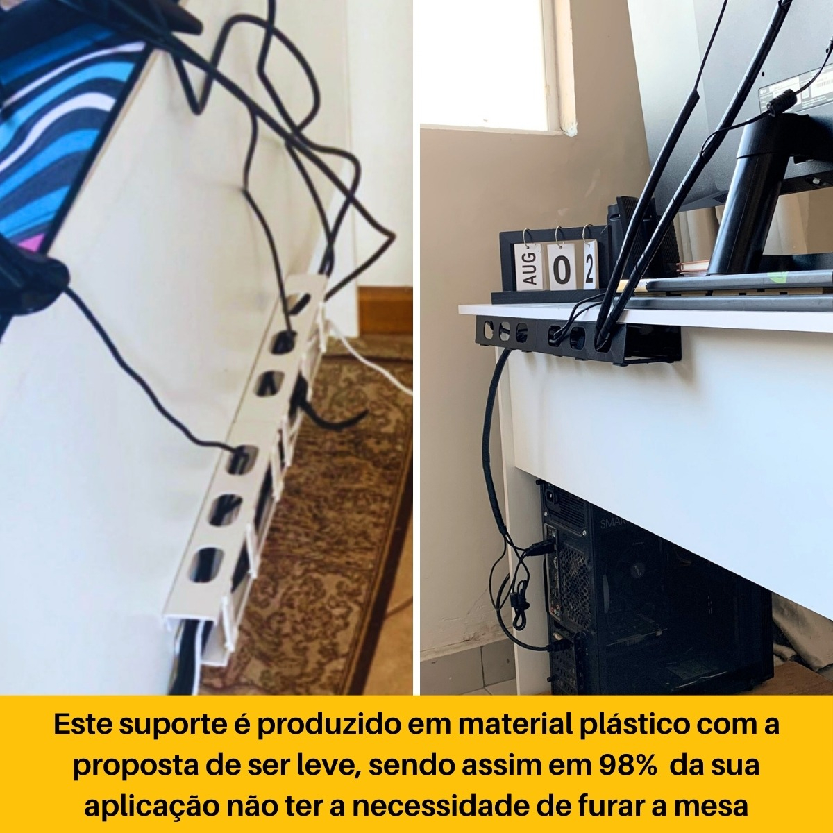 Organizador de Fios e Cabos Modulado Abcfixadores 4