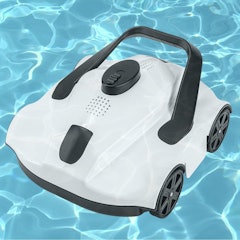 Aspirador de Piscina sem Fio, com Motor Duplo Moupeaktain