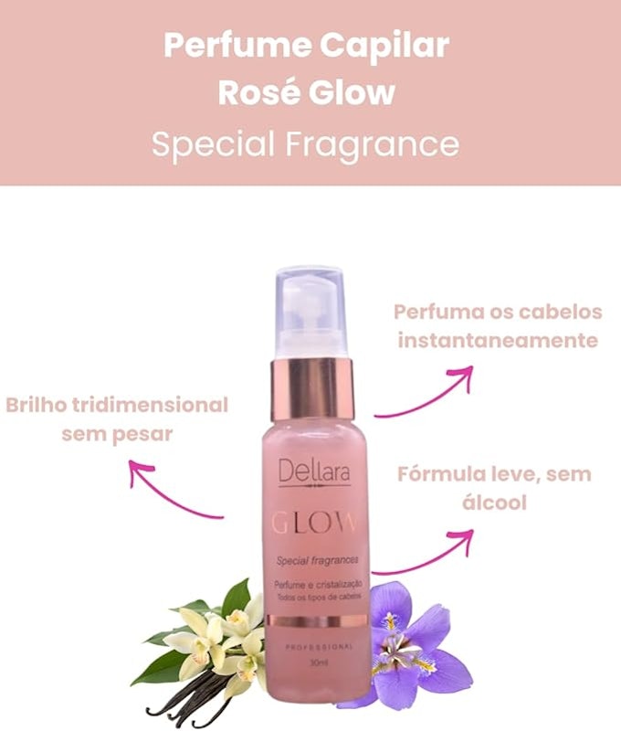 Perfume Capilar Glow Rosê 2