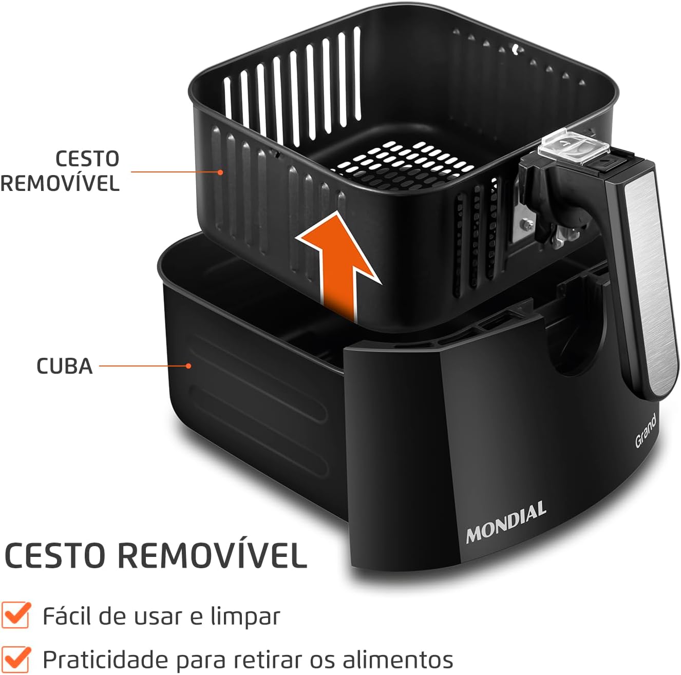 Fritadeira sem Óleo Air Fryer 5 L 4