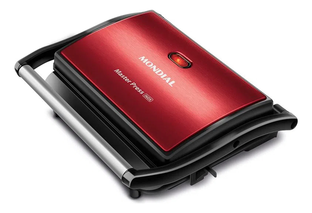 Press Grill Red Ceramic Mondial 1