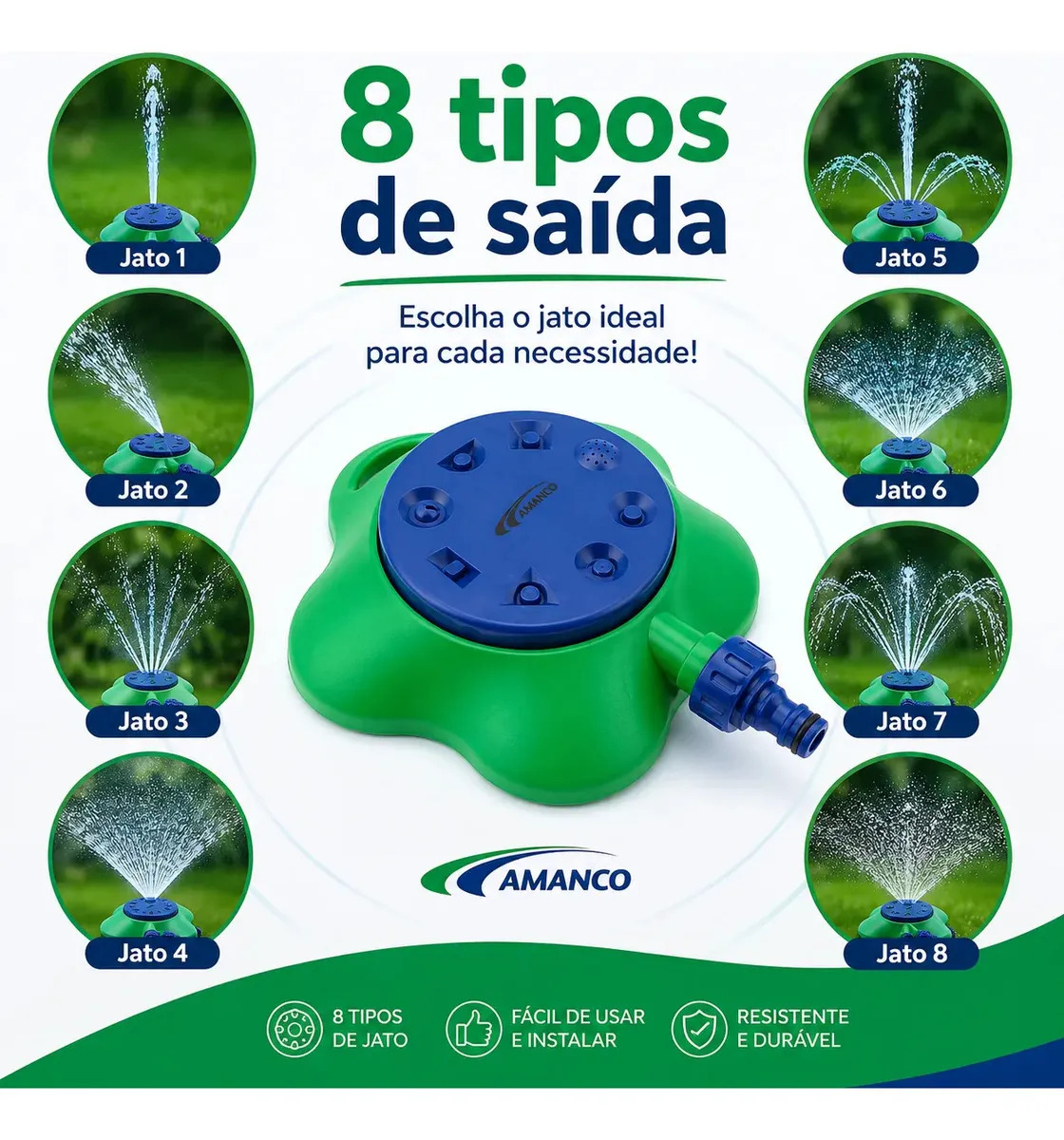 Aspersor de Base 8 Jatos LJ 3
