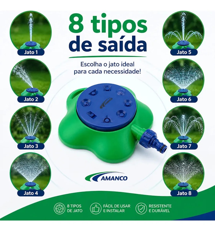 Aspersor de Base 8 Jatos LJ 3