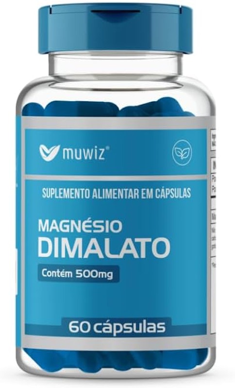 Magnésio Dimalato 500 mg 60 Cápsulas 1