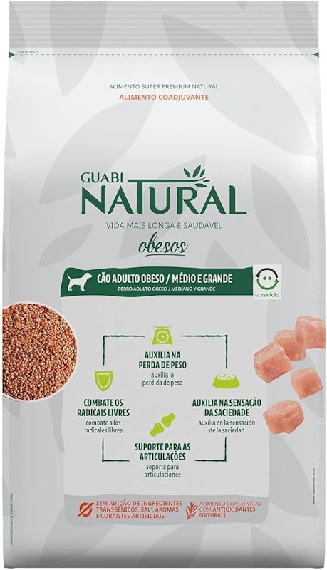 Ração Guabi Natural Cão Adulto Obeso Médio e Grande 1