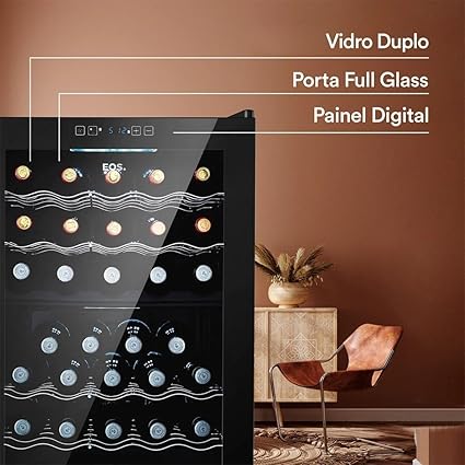 Adega Climatizada 33 Garrafas Sommelier Dual Zone Compressor  5