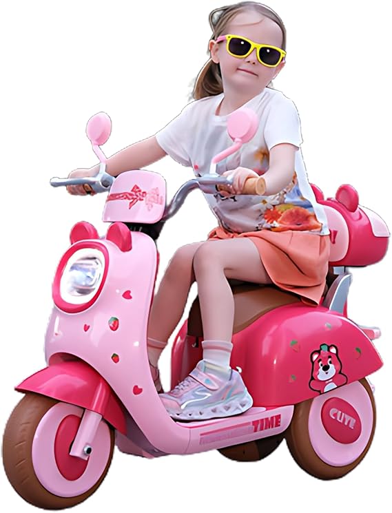 Moto Elétrica Infantil 6V Cute Rosa 3