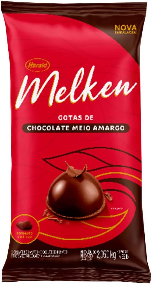 Chocolate Melken Meio Amargo em Gotas 1