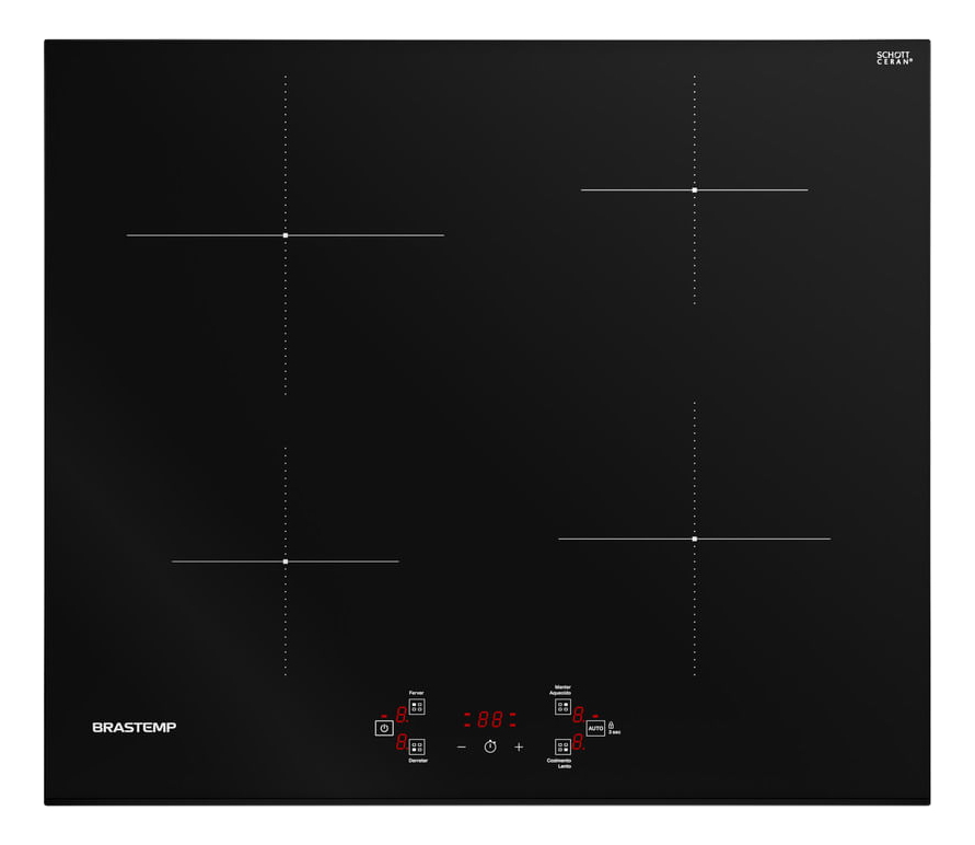 Cooktop 4 Bocas de Indução Brastemp com Funções Especiais 1