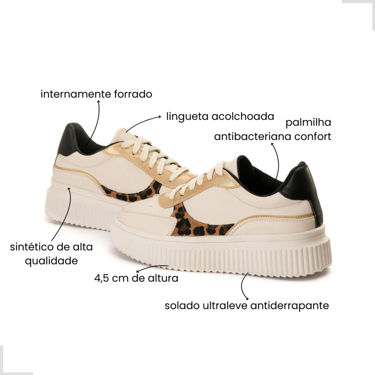Tênis Creper Feminino Casual 4