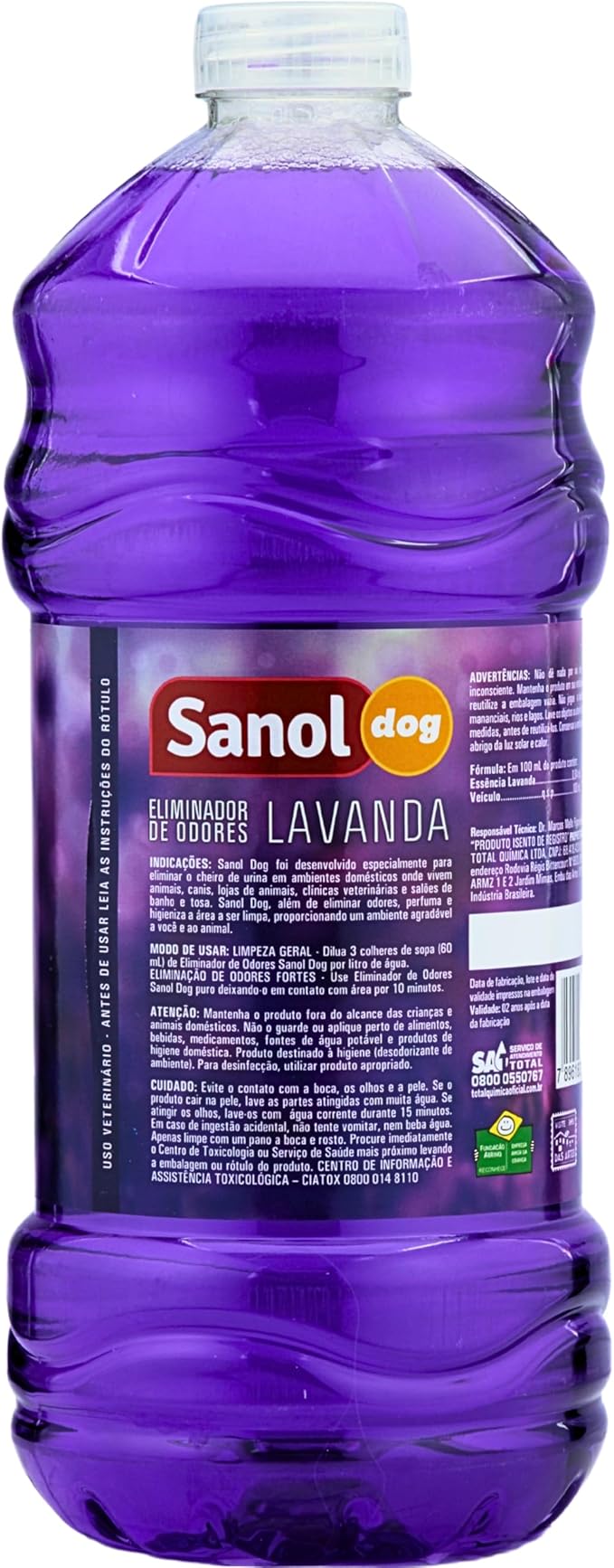 Eliminador de Odores Sanol Lavanda 2 L 2