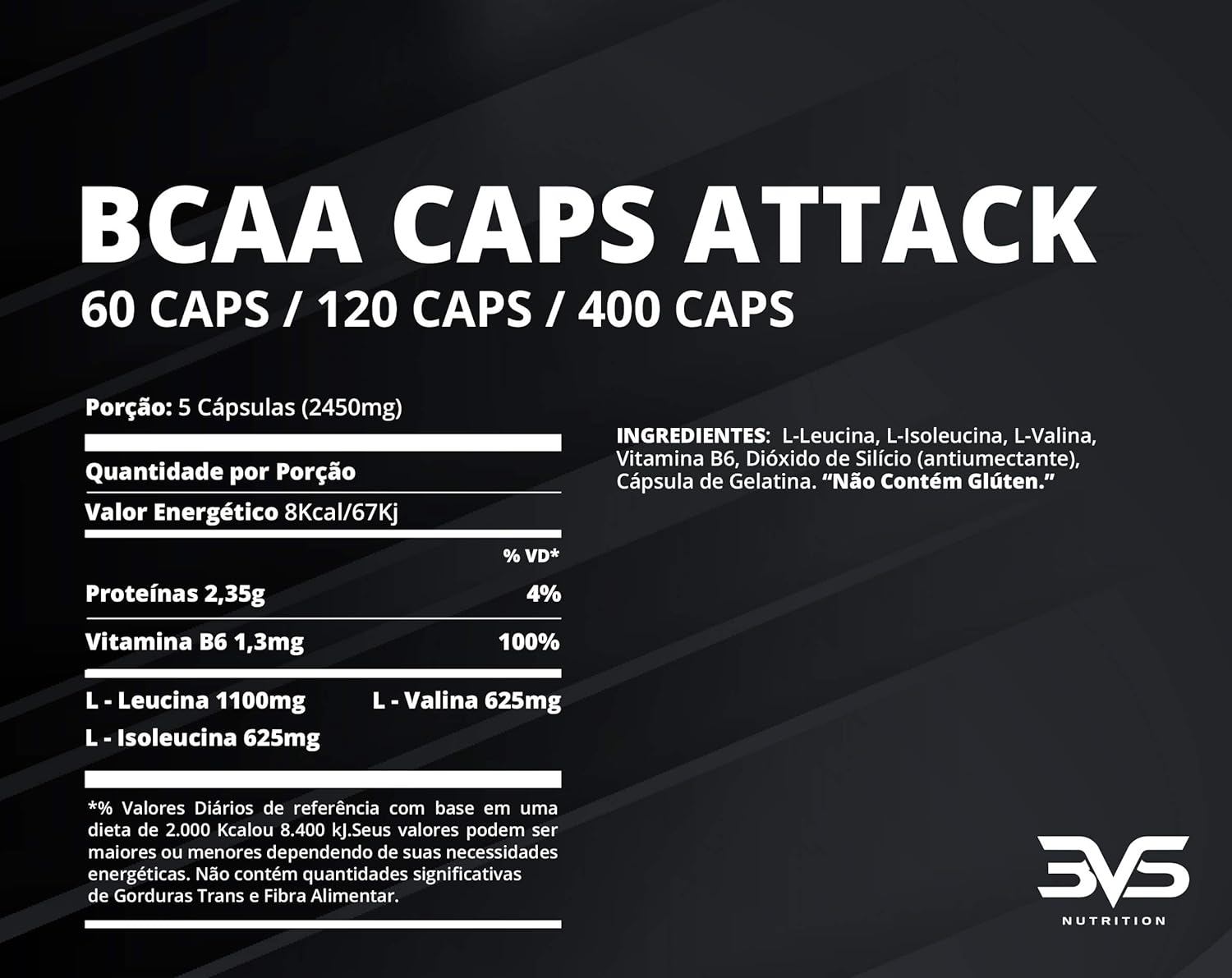 BCAA Caps Attack 3VS 2