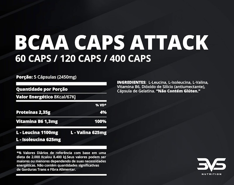 BCAA Caps Attack 3VS 2