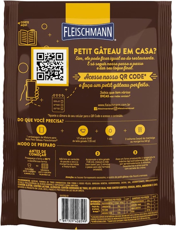 Mistura para Bolo Petit Gâteau 2