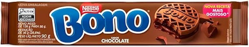 Biscoito Recheado Bono Sabor Chocolate 1