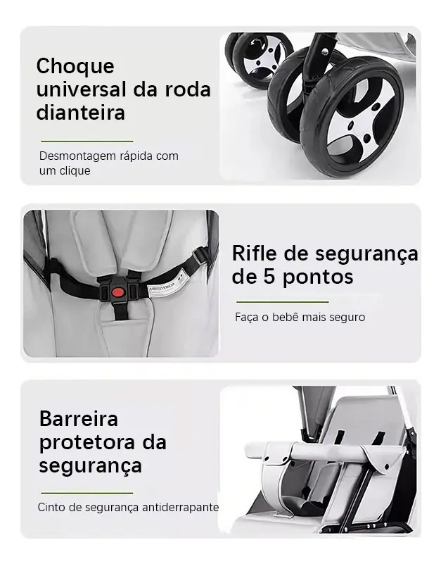 Carrinho de Bebê para Gêmeos Galzerano 4