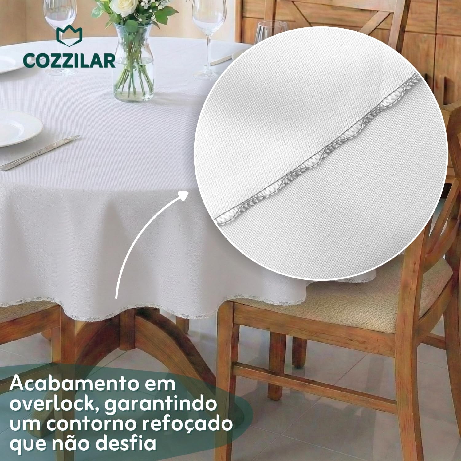 Toalha de Mesa Redonda 1,40 x 1,40 m 4